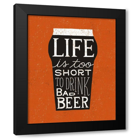 Craft Beer I Black Modern Wood Framed Art Print with Double Matting by Mullan, Michael