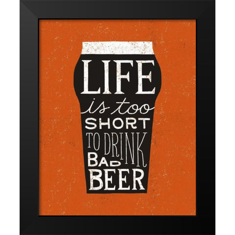 Craft Beer I Black Modern Wood Framed Art Print by Mullan, Michael