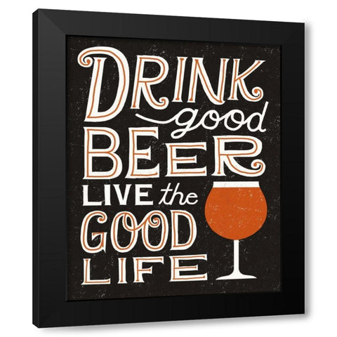 Craft Beer III Black Modern Wood Framed Art Print by Mullan, Michael