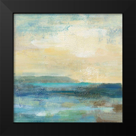 Sunset Beach I Black Modern Wood Framed Art Print by Vassileva, Silvia