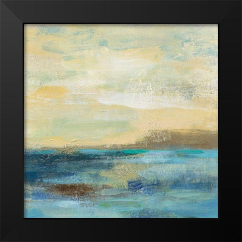 Sunset Beach II Black Modern Wood Framed Art Print by Vassileva, Silvia