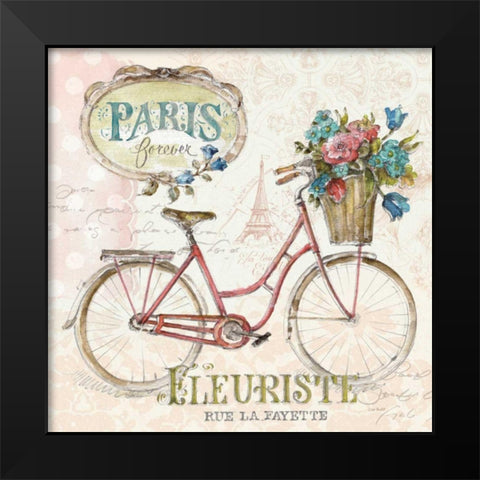 Paris Forever II Black Modern Wood Framed Art Print by Audit, Lisa