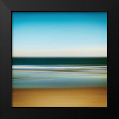 Sea Stripes I Black Modern Wood Framed Art Print by Gendreau, Katherine