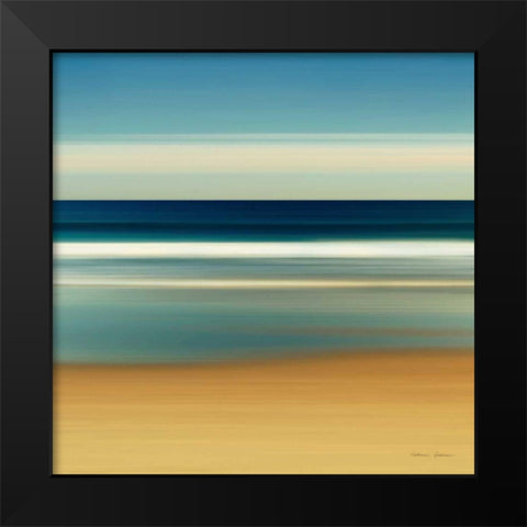 Sea Stripes II Black Modern Wood Framed Art Print by Gendreau, Katherine