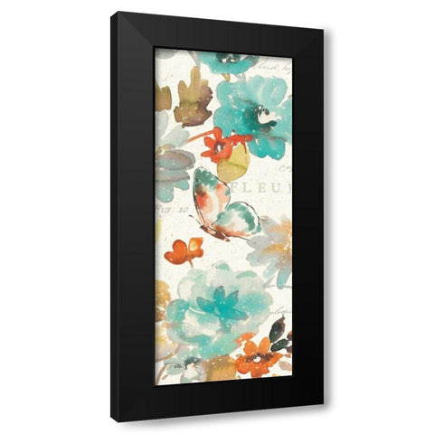 Natures Palette Panel I Black Modern Wood Framed Art Print by Pela