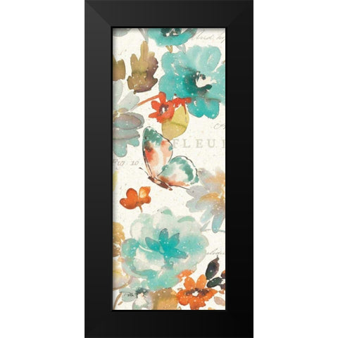 Natures Palette Panel I Black Modern Wood Framed Art Print by Pela