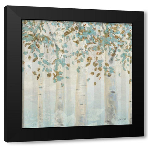 Dream Forest Square I Black Modern Wood Framed Art Print with Double Matting by Wiens, James