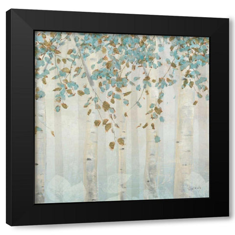 Dream Forest Square II Black Modern Wood Framed Art Print with Double Matting by Wiens, James