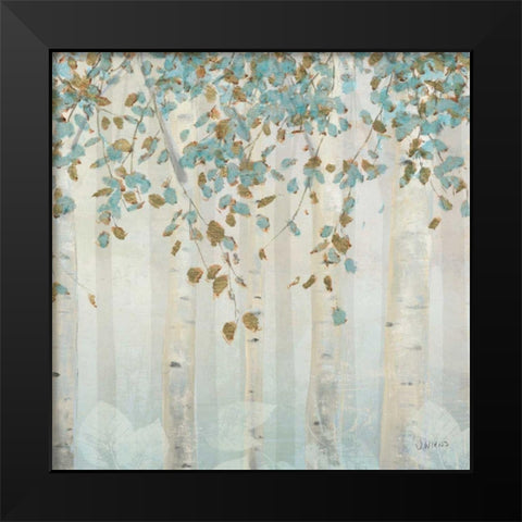 Dream Forest Square II Black Modern Wood Framed Art Print by Wiens, James