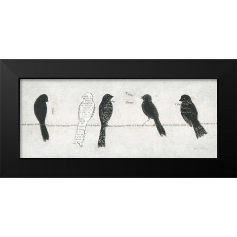 Catching Up II Black Modern Wood Framed Art Print by Adams, Emily