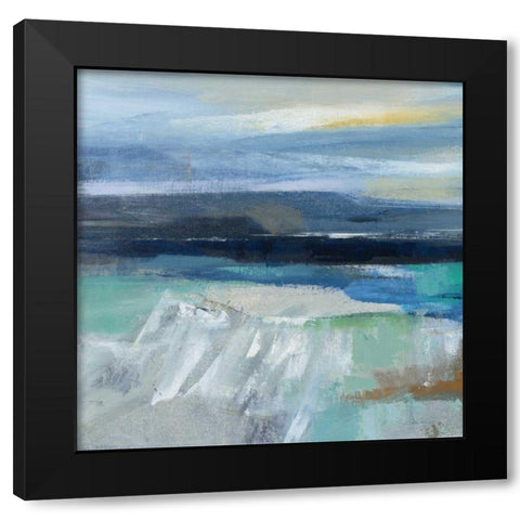 Wave Crop I Black Modern Wood Framed Art Print by Vassileva, Silvia