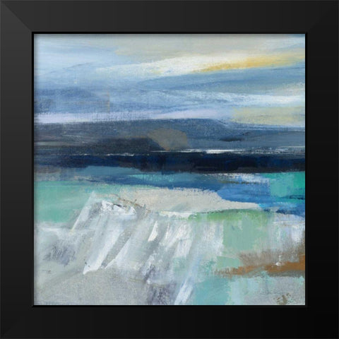 Wave Crop I Black Modern Wood Framed Art Print by Vassileva, Silvia