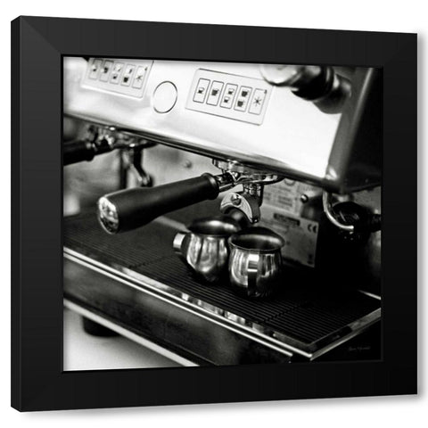 Coffeehouse I Black Modern Wood Framed Art Print with Double Matting by Marshall, Laura