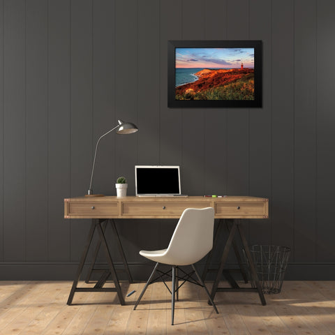 Gay Head Sunset Black Modern Wood Framed Art Print by Gendreau, Katherine