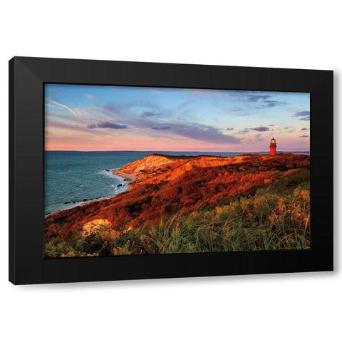 Gay Head Sunset Black Modern Wood Framed Art Print with Double Matting by Gendreau, Katherine