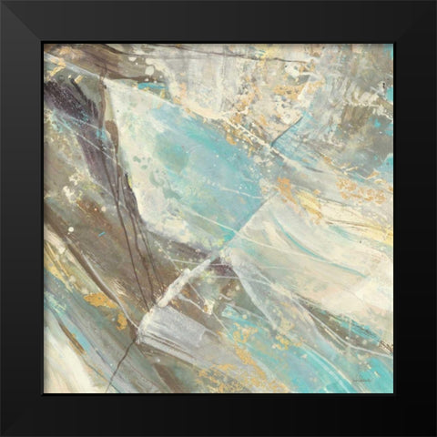 Blue Water I Black Modern Wood Framed Art Print by Hristova, Albena