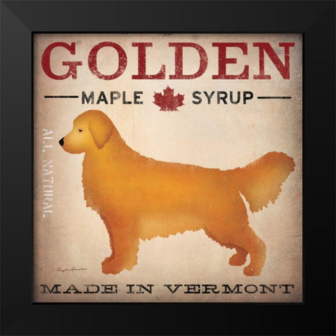 Golden Dog at Show Black Modern Wood Framed Art Print by Fowler, Ryan