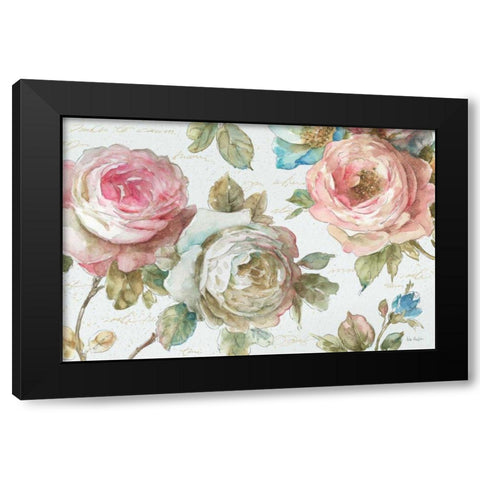 Poeme D Amour II Black Modern Wood Framed Art Print with Double Matting by Audit, Lisa