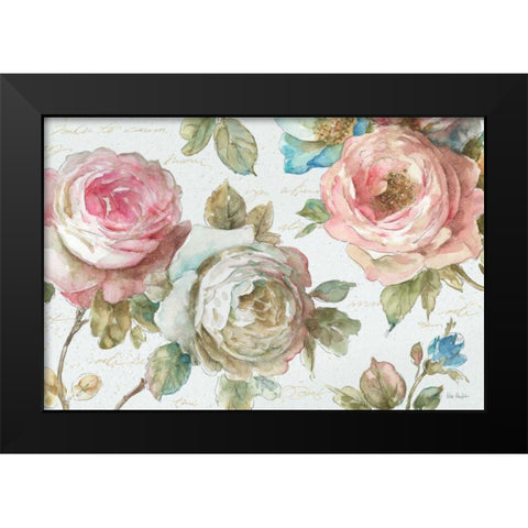 Poeme D Amour II Black Modern Wood Framed Art Print by Audit, Lisa