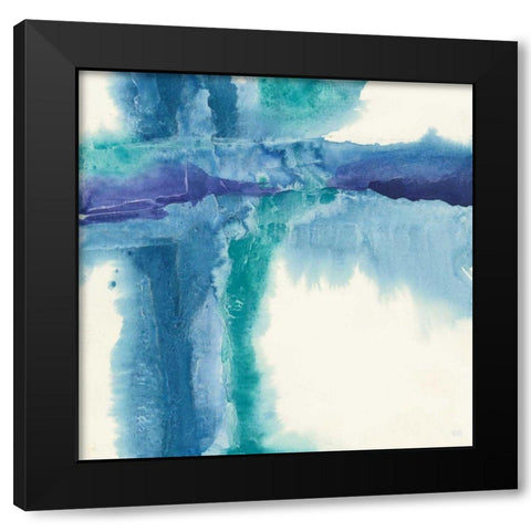 Jewel Tones I Black Modern Wood Framed Art Print with Double Matting by Paschke, Chris