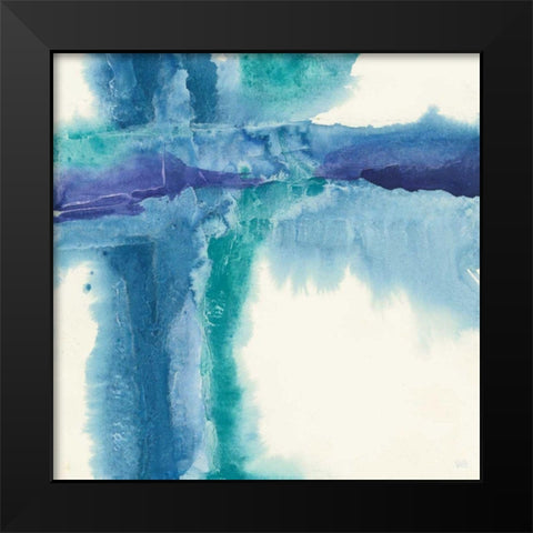 Jewel Tones I Black Modern Wood Framed Art Print by Paschke, Chris