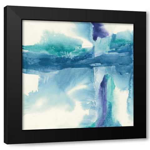 Jewel Tones II Black Modern Wood Framed Art Print by Paschke, Chris