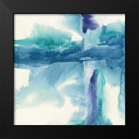Jewel Tones II Black Modern Wood Framed Art Print by Paschke, Chris