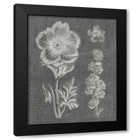 Eden Spring I Gray Black Modern Wood Framed Art Print by Wild Apple Portfolio