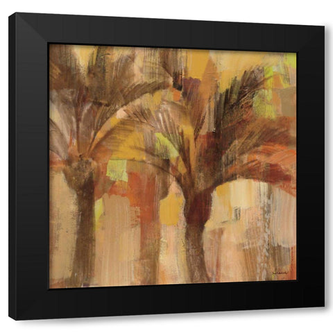 Island Breeze I Black Modern Wood Framed Art Print with Double Matting by Hristova, Albena