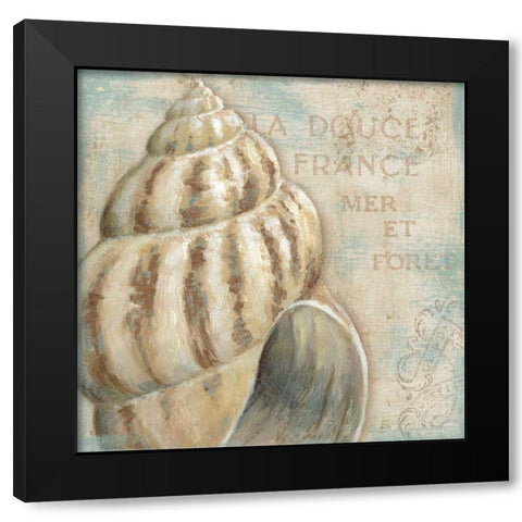 A la Plage I Black Modern Wood Framed Art Print with Double Matting by Brissonnet, Daphne