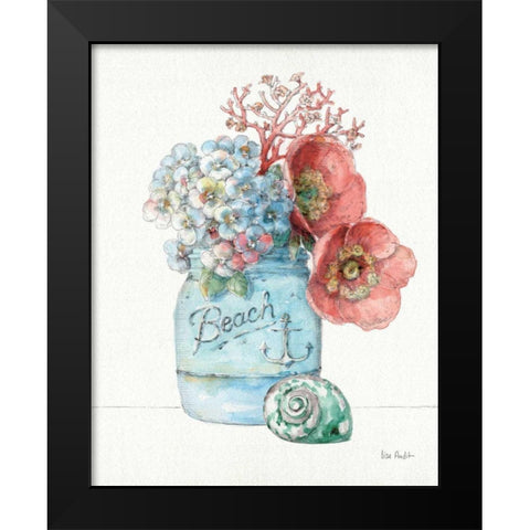 Sea Finds I Black Modern Wood Framed Art Print by Audit, Lisa