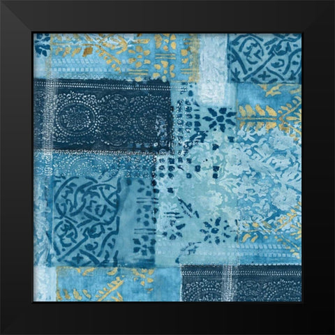 Alhambra II Indigo Black Modern Wood Framed Art Print by Wild Apple Portfolio