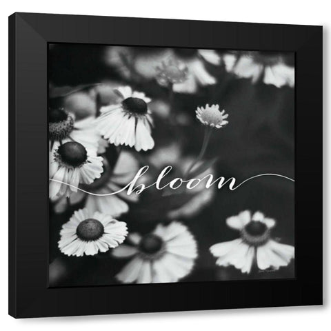 Bloom Black Modern Wood Framed Art Print with Double Matting by Marshall, Laura