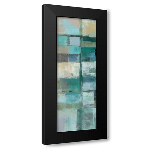 Island Hues Panel II Black Modern Wood Framed Art Print with Double Matting by Vassileva, Silvia