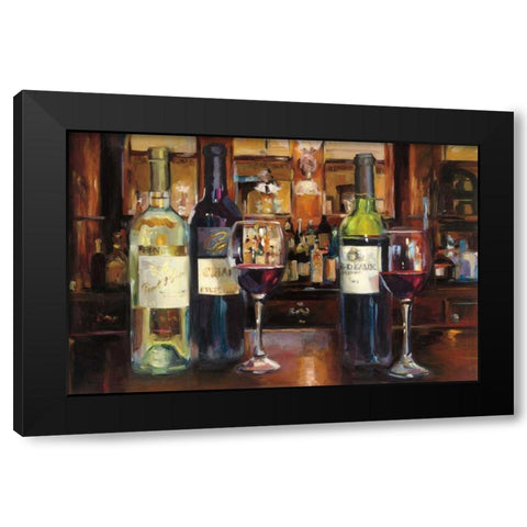 Reflection of Wine  Black Modern Wood Framed Art Print with Double Matting by Hageman, Marilyn