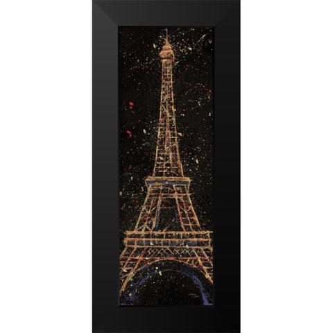 Cities at Night I Black Modern Wood Framed Art Print by Wellington Studio