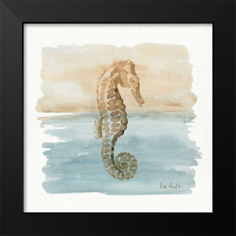 Sand and Sea III Black Modern Wood Framed Art Print by Audit, Lisa