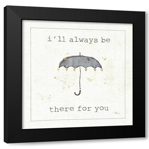 Love Notes VIII Black Modern Wood Framed Art Print by Pela Studio