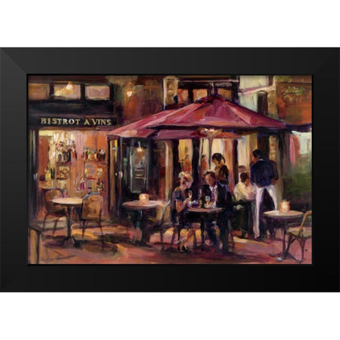 Bistrot A Vins Black Modern Wood Framed Art Print by Hageman, Marilyn