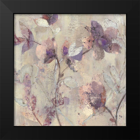 Silver Delight I Black Modern Wood Framed Art Print by Hristova, Albena