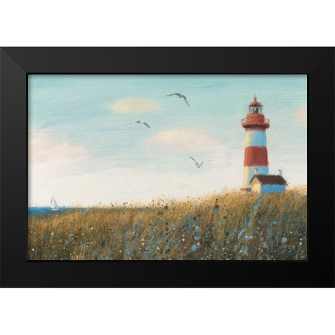 Seaside View I Black Modern Wood Framed Art Print by Wiens, James