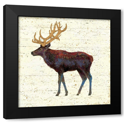 Golden Nature II Black Modern Wood Framed Art Print with Double Matting by Wiens, James