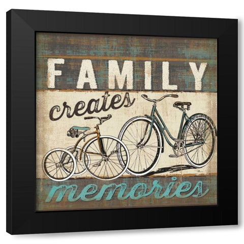 Create Memories Black Modern Wood Framed Art Print with Double Matting by Pela Studio