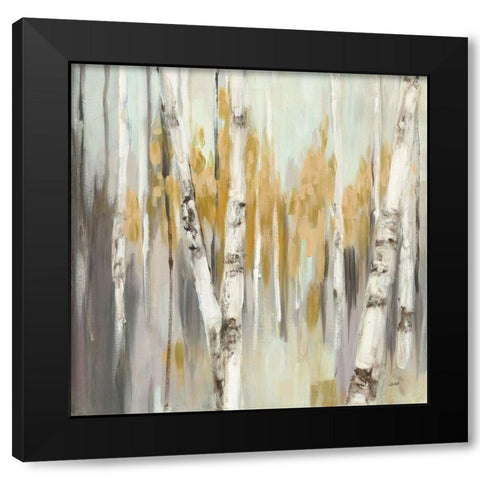 Silver Birch I Black Modern Wood Framed Art Print with Double Matting by Purinton, Julia