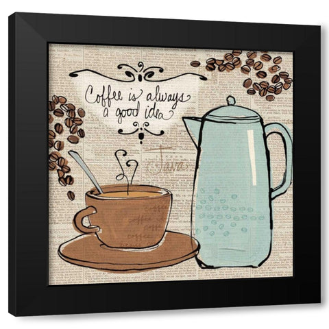 Fresh Roast II Black Modern Wood Framed Art Print with Double Matting by Tavoletti, Anne