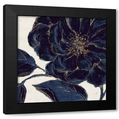 Indigo Garden II Black Modern Wood Framed Art Print by Brissonnet, Daphne