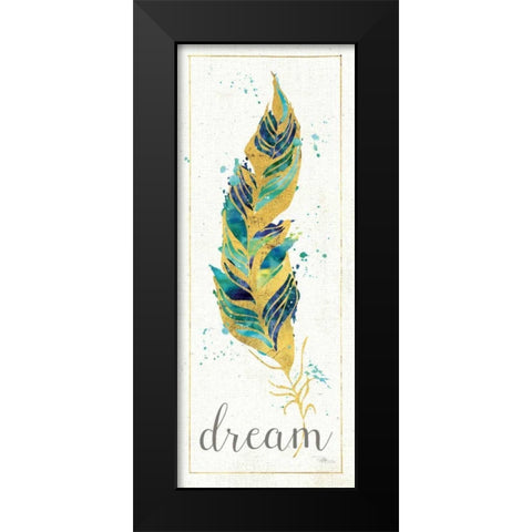 Waterfeathers I Black Modern Wood Framed Art Print by Pela Studio