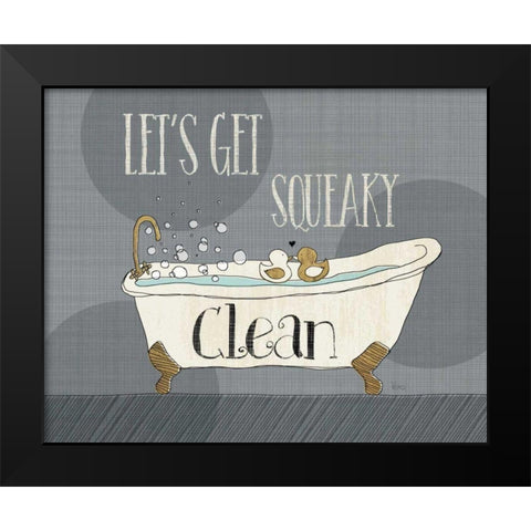 Squeaky Clean I Black Modern Wood Framed Art Print by Charron, Veronique