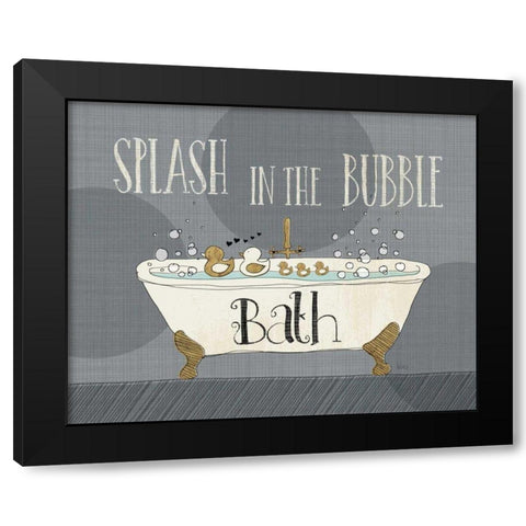 Squeaky Clean II Black Modern Wood Framed Art Print with Double Matting by Charron, Veronique