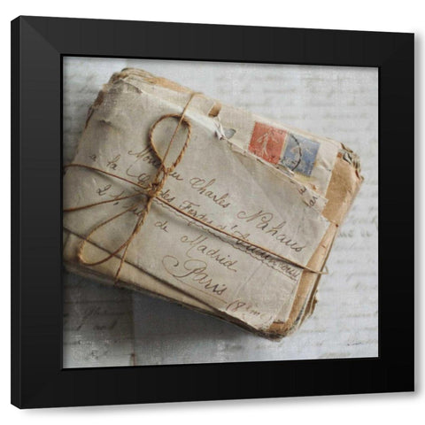 Love Letters II Black Modern Wood Framed Art Print with Double Matting by Schlabach, Sue